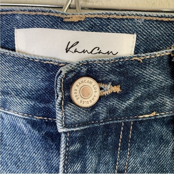 KANCAN Kerrington Distressed High Rise Mom Jeans size 27 - Picture 8 of 12